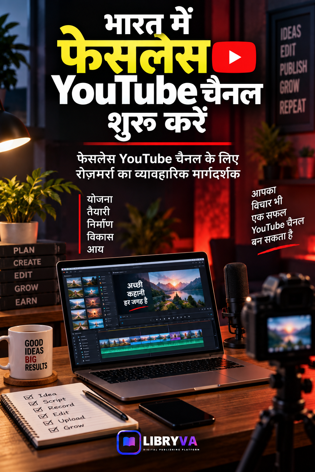 Cover art for भारत में Faceless YouTube Channel कैसे शुरू करें | सम्पूर्ण गाइड 2026