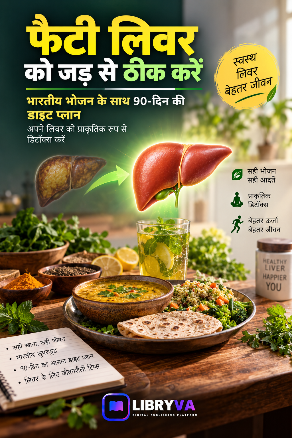 Cover art for Reverse Fatty Liver with Indian Food (फैटी लिवर को भारतीय आहार से रिवर्स करें)